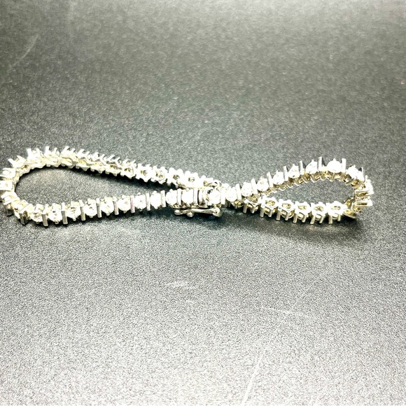 Sterling Silver 925 CZ Tennis Bracelet | Classic Sparkle - Picture 2 of 12